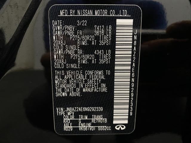 2022 INFINITI QX80 Vehicle Photo in Appleton, WI 54913
