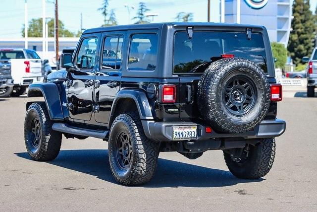 Used 2022 Jeep Wrangler Unlimited Sahara with VIN 1C4HJXEM8NW209673 for sale in Sacramento, CA