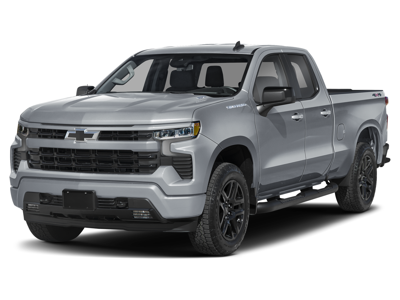 Sterling Gray Metallic 2026 Chevrolet Silverado 1500 RST Double Cab 4WD Pickup Truck Four-Wheel Drive Automatic