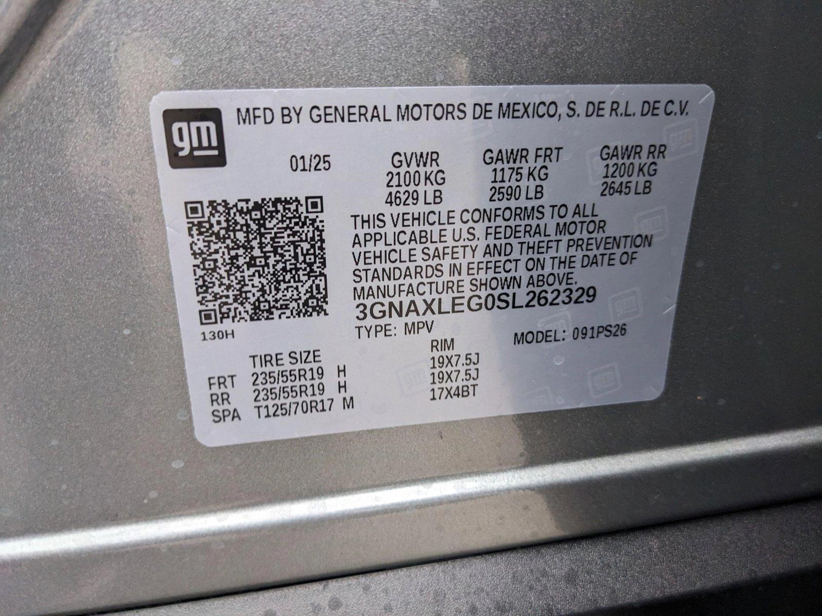 2025 Chevrolet Equinox Vehicle Photo in HOUSTON, TX 77034-5009