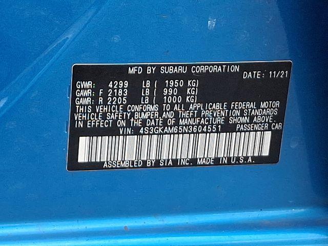2022 Subaru Impreza Vehicle Photo in DANBURY, CT 06810-5034