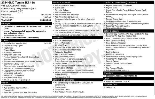 2024 GMC Terrain Vehicle Photo in DANBURY, CT 06810-5034