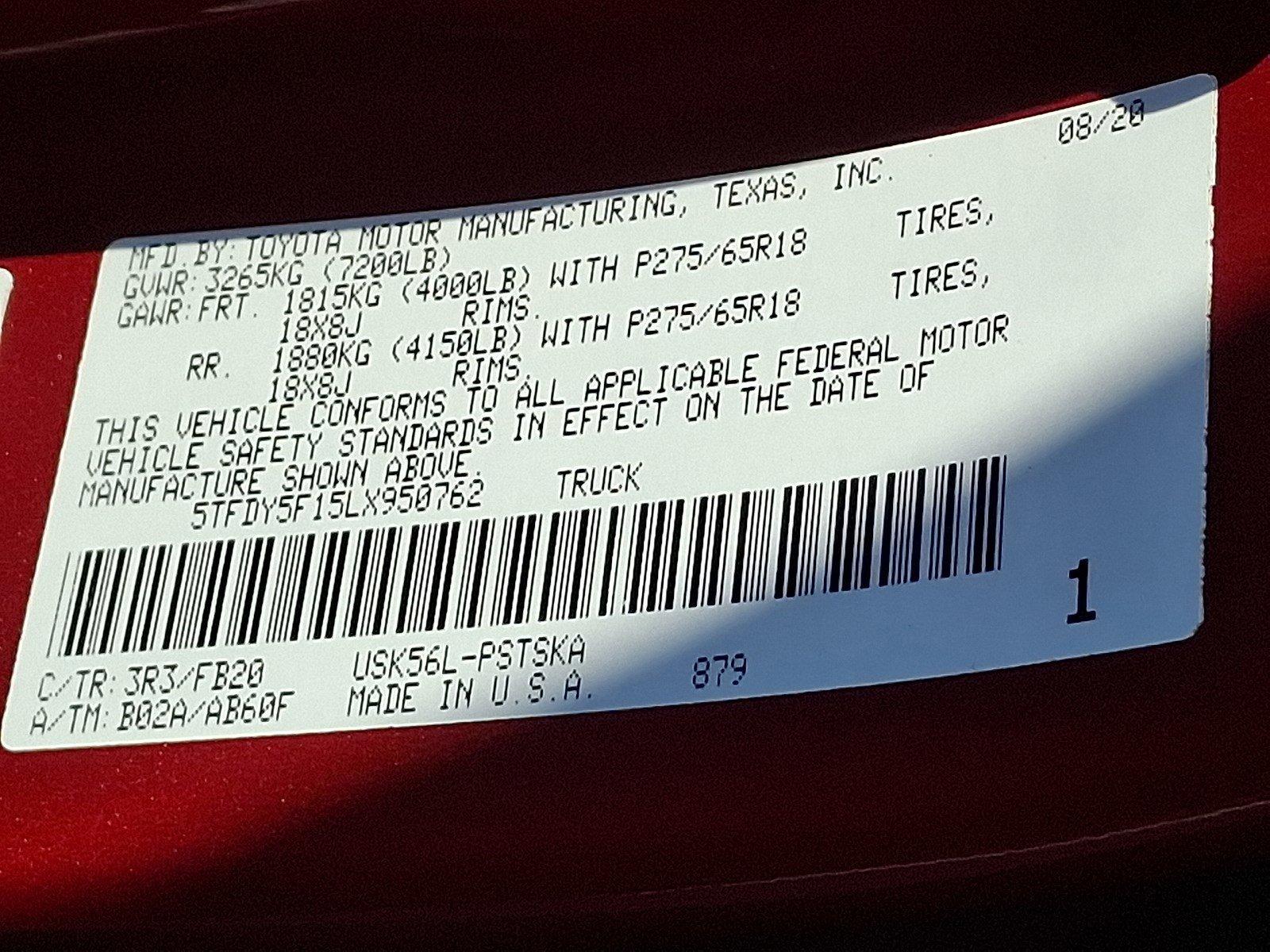 2020 Toyota Tundra 4WD Vehicle Photo in Harrisburg, PA 17111