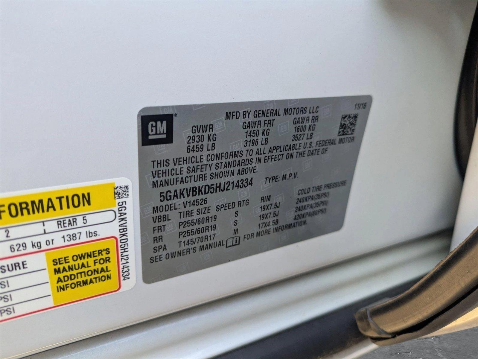 2017 Buick Enclave Vehicle Photo in LAUREL, MD 20707-4622