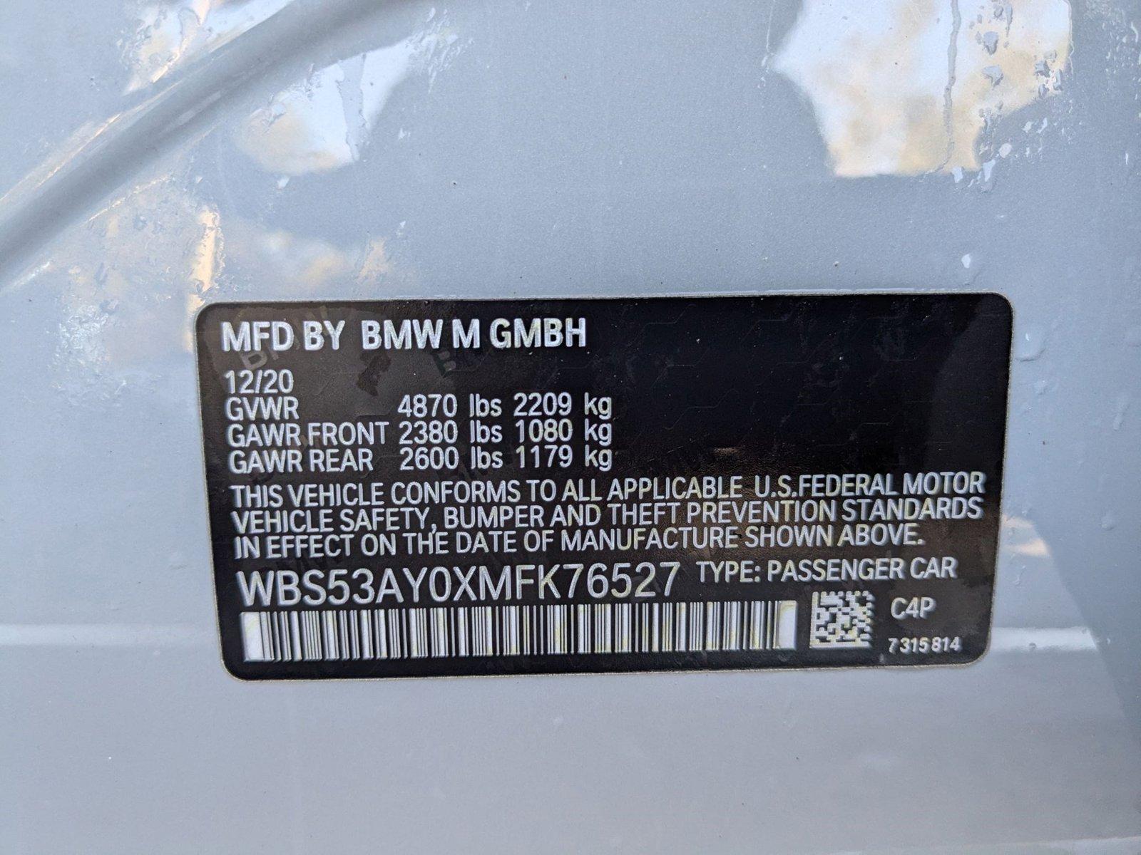 2021 BMW M3 Vehicle Photo in Maitland, FL 32751