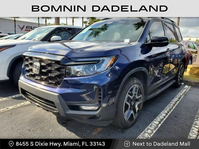 Used 2023 Honda Passport Elite with VIN 5FNYF8H00PB001696 for sale in Miami, FL