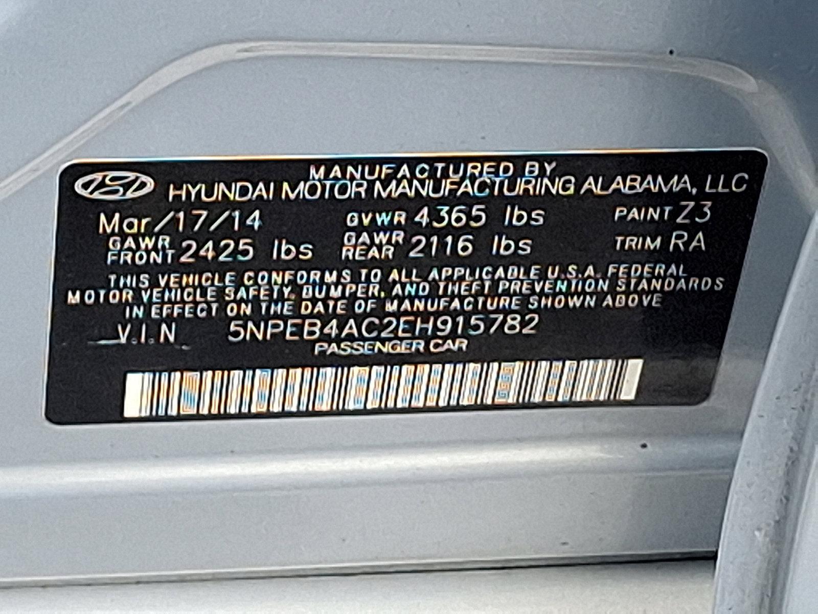 2014 Hyundai SONATA Vehicle Photo in Harrisburg, PA 17111