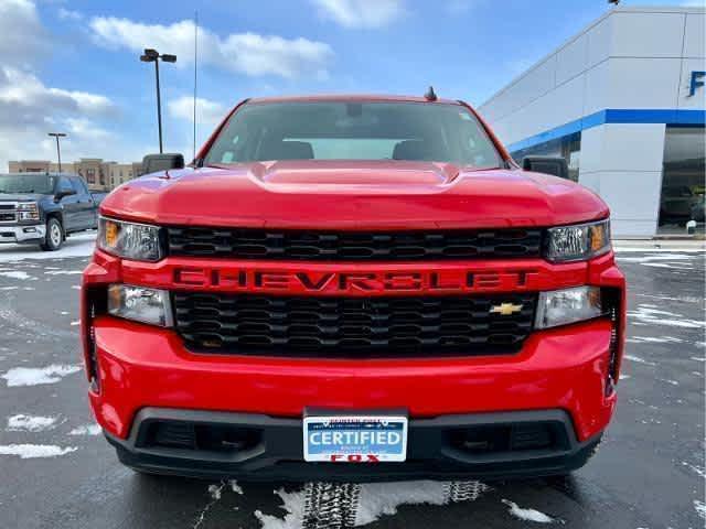 Certified 2022 Chevrolet Silverado 1500 Limited Custom with VIN 3GCPYBEK0NG142218 for sale in Painted Post, NY