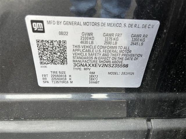 2022 Chevrolet Equinox Vehicle Photo in TULLY, NY 13159-3159