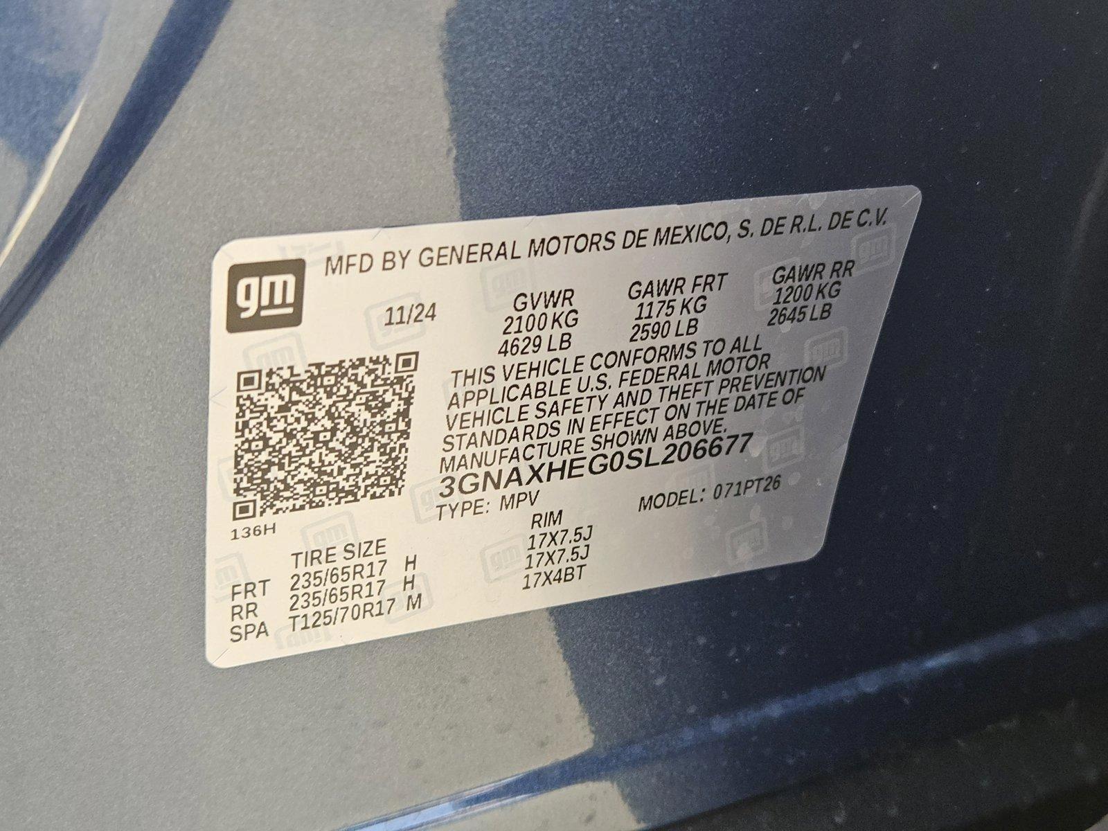 2025 Chevrolet Equinox Vehicle Photo in CORPUS CHRISTI, TX 78416-1100