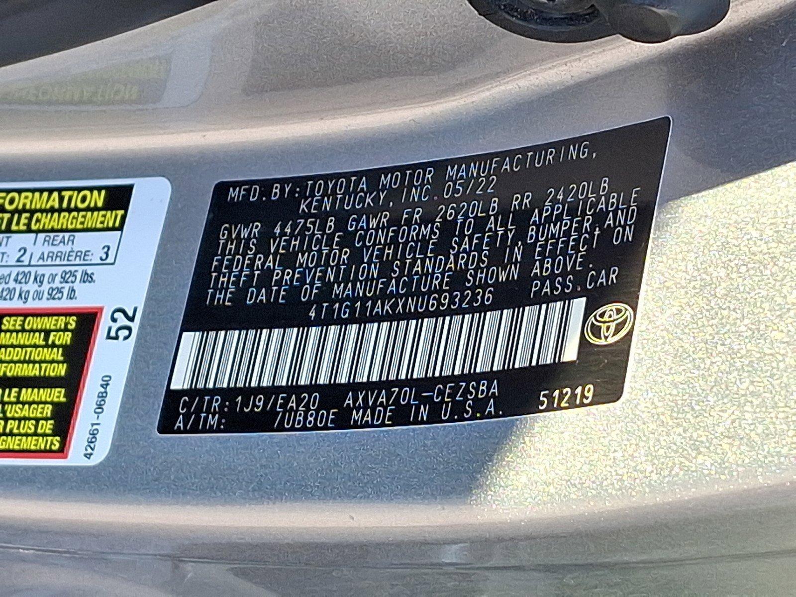2022 Toyota Camry Vehicle Photo in Harrisburg, PA 17111