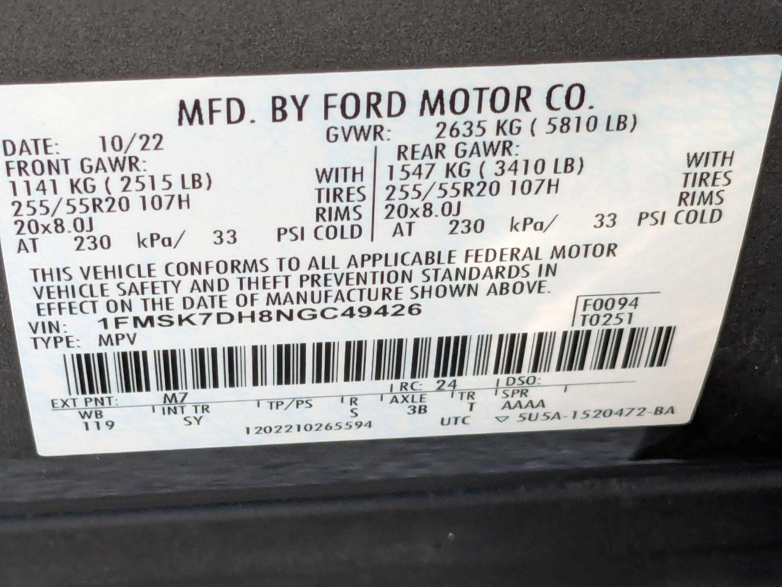 2022 Ford Explorer Vehicle Photo in Jacksonville, FL 32256