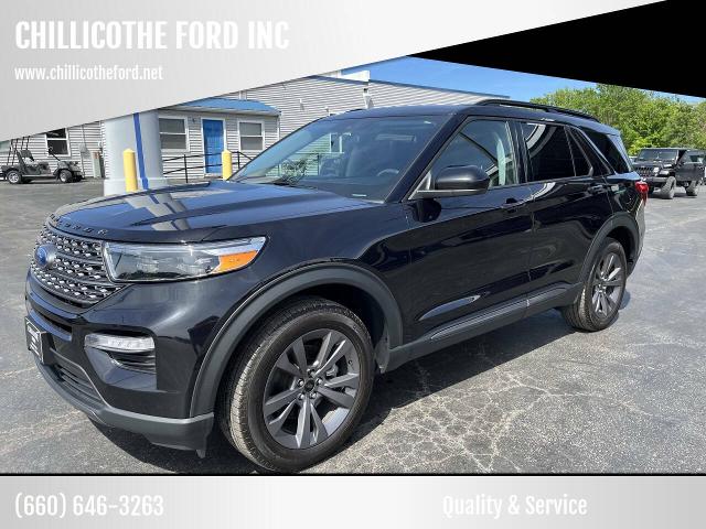 Used 2022 Ford Explorer XLT with VIN 1FMSK8DH6NGB14211 for sale in Kansas City