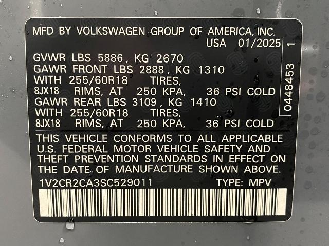 2025 Volkswagen Atlas Vehicle Photo in Appleton, WI 54913