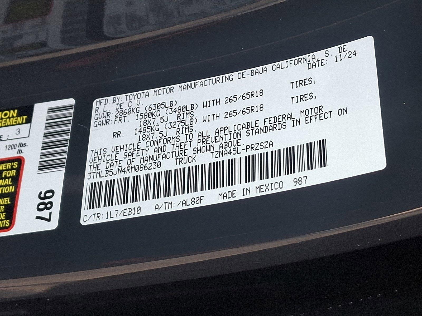 2024 Toyota Tacoma 4WD Vehicle Photo in Harrisburg, PA 17111