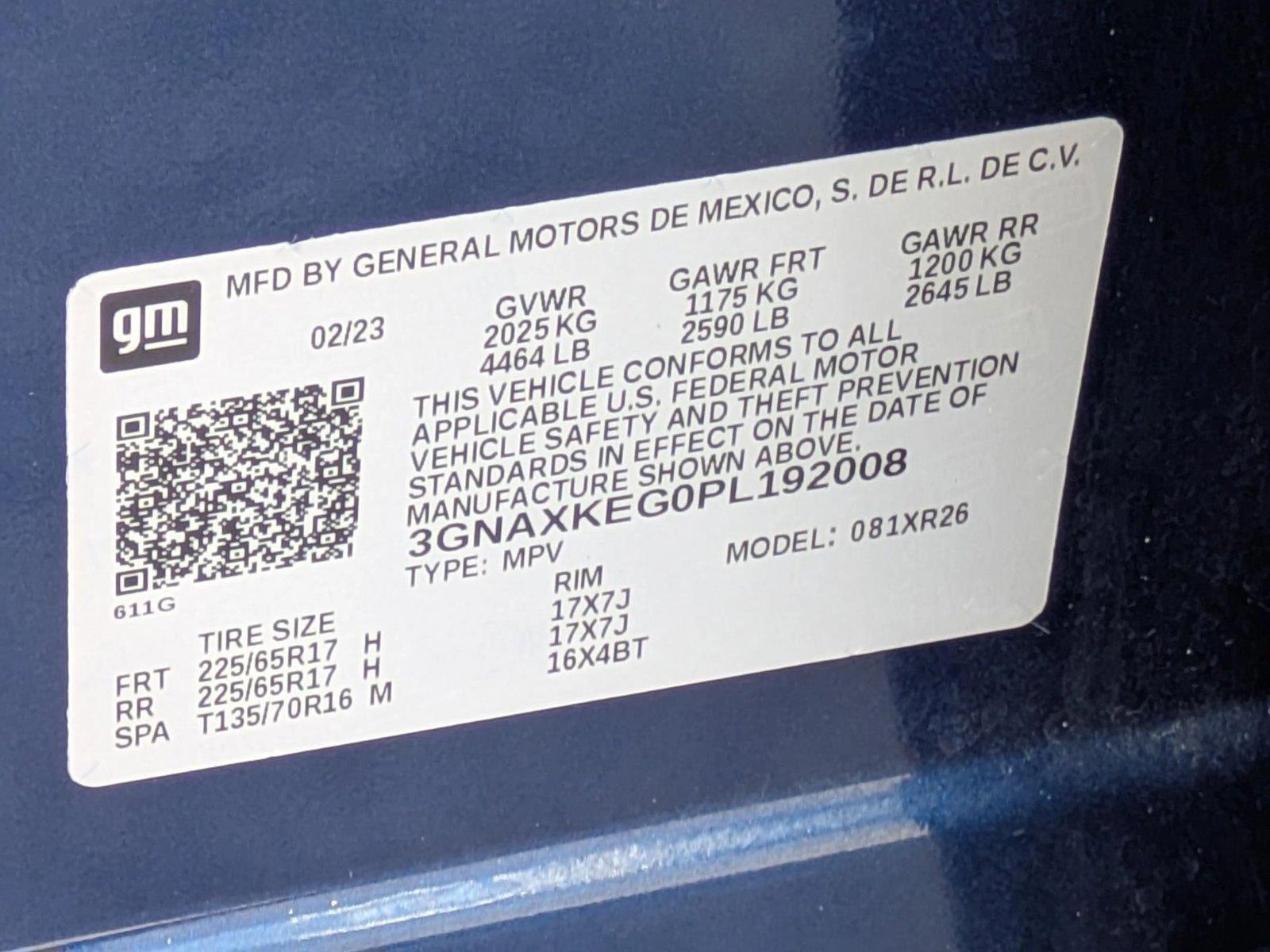 2023 Chevrolet Equinox Vehicle Photo in CLEARWATER, FL 33764-7163