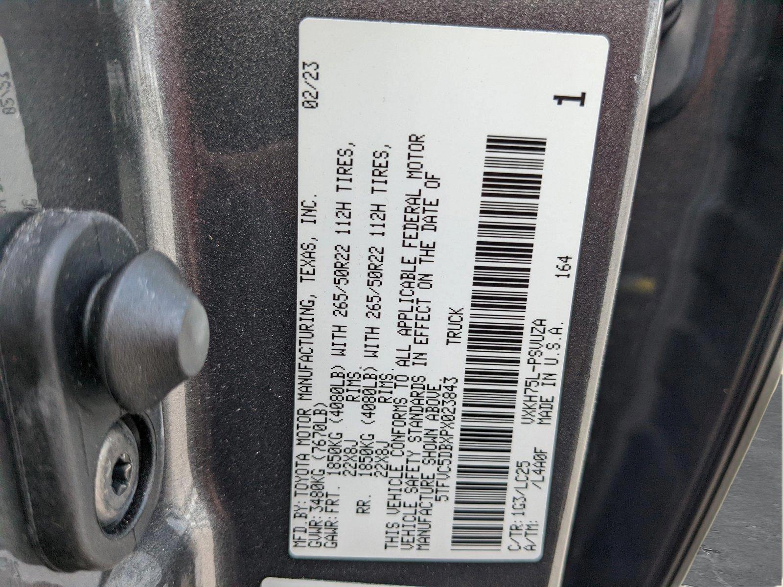 2023 Toyota Tundra 4WD Vehicle Photo in Davie, FL 33331