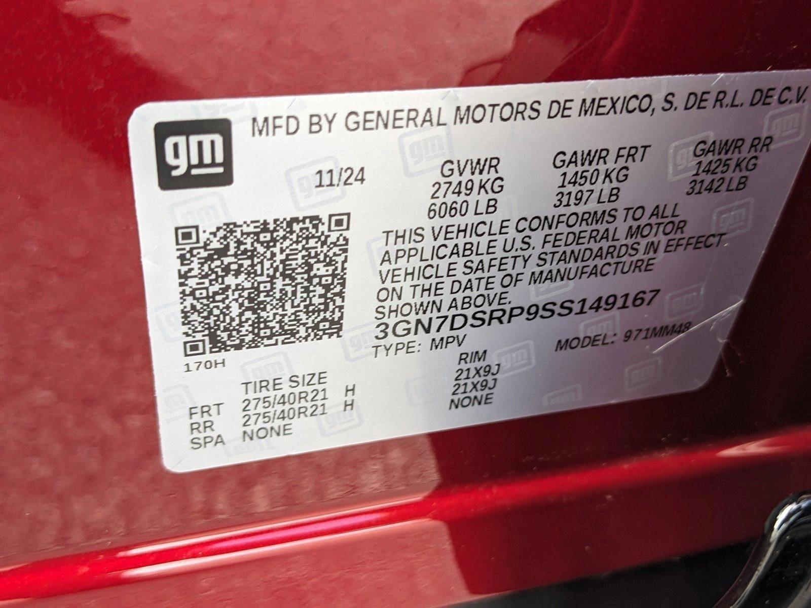 2025 Chevrolet Equinox EV Vehicle Photo in GREENACRES, FL 33463-3207