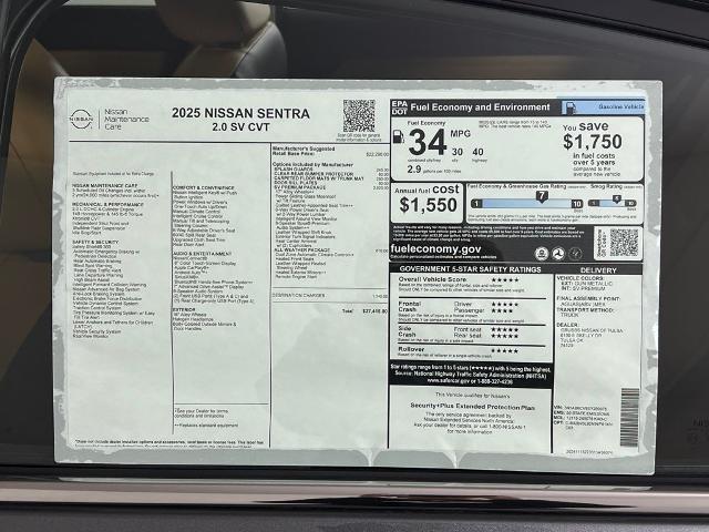 2025 Nissan Sentra Vehicle Photo in Tulsa, OK 74129