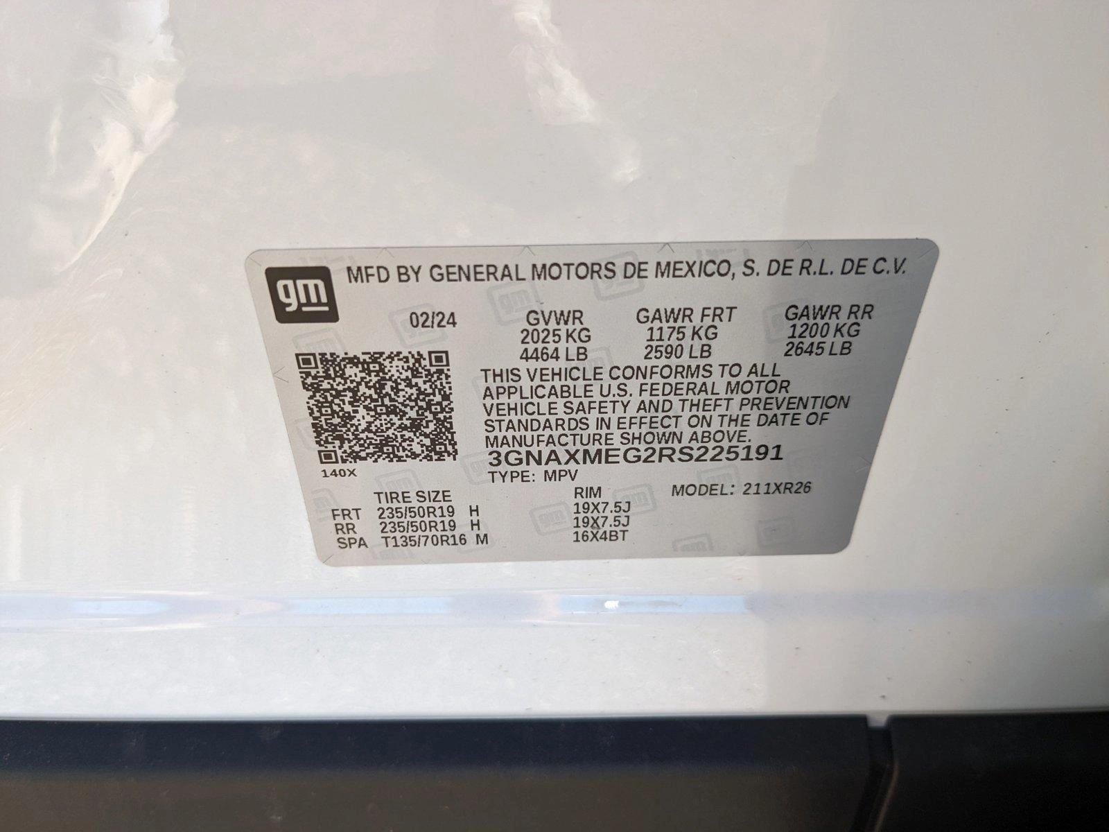 2024 Chevrolet Equinox Vehicle Photo in ORLANDO, FL 32808-7998