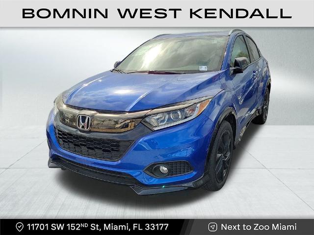 Used 2022 Honda HR-V Sport with VIN 3CZRU5H17NM727107 for sale in Miami, FL