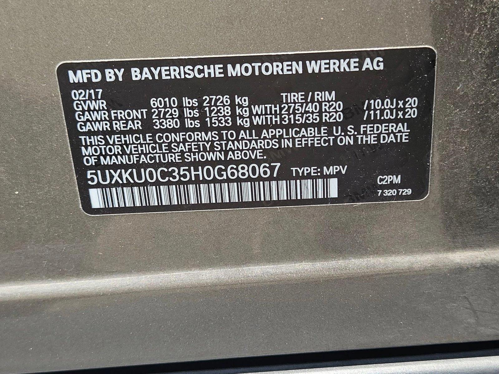 2017 BMW X6 Vehicle Photo in GILBERT, AZ 85297-0446