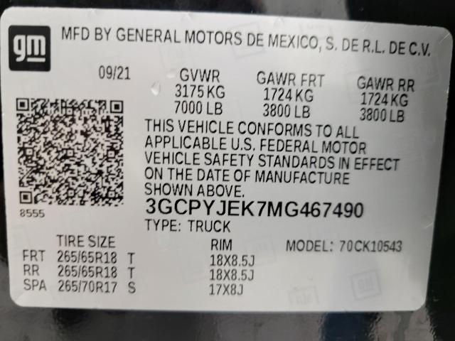 2021 Chevrolet Silverado 1500 Vehicle Photo in NEENAH, WI 54956-2243