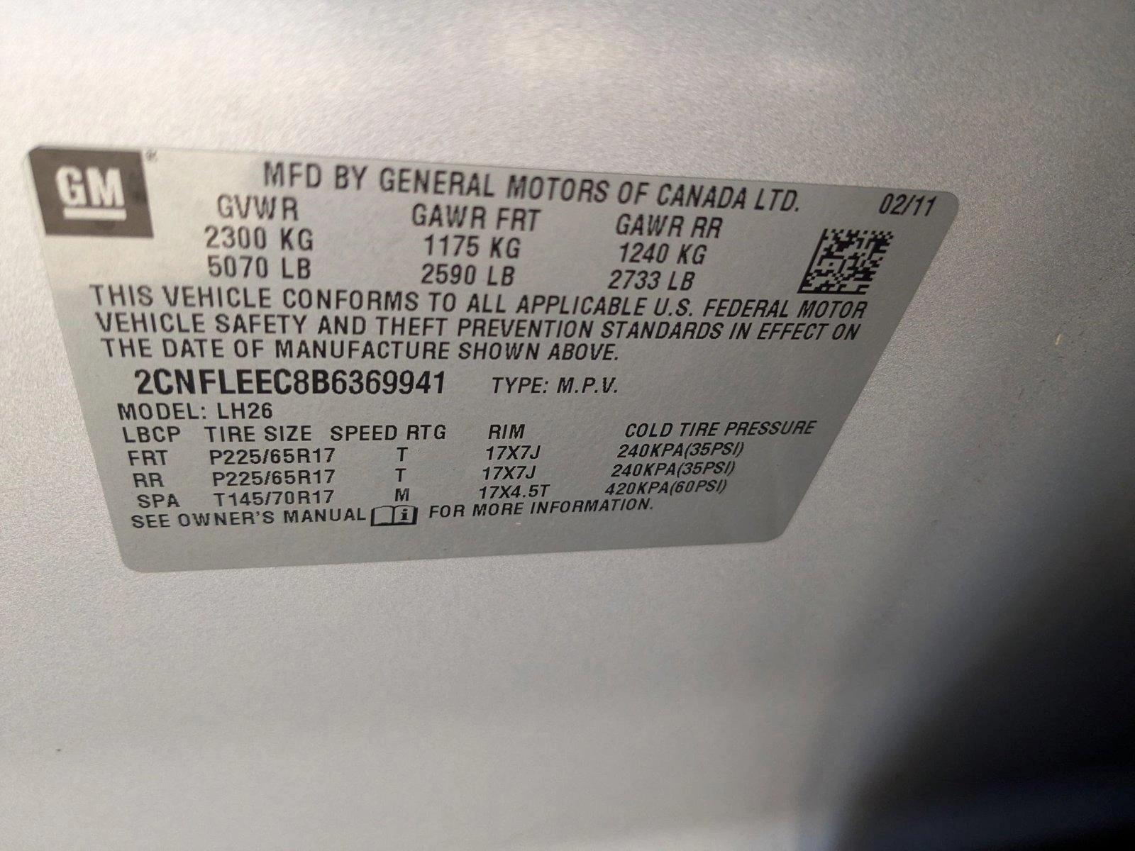 2011 Chevrolet Equinox Vehicle Photo in LONE TREE, CO 80124-2750