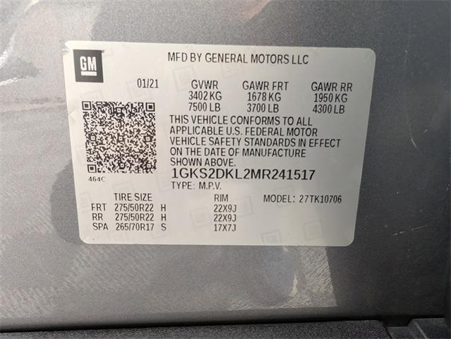 2021 GMC Yukon Vehicle Photo in ENGLEWOOD, CO 80113-6708