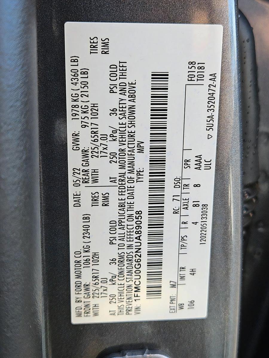 2022 Ford Escape Vehicle Photo in PEORIA, AZ 85382-3715