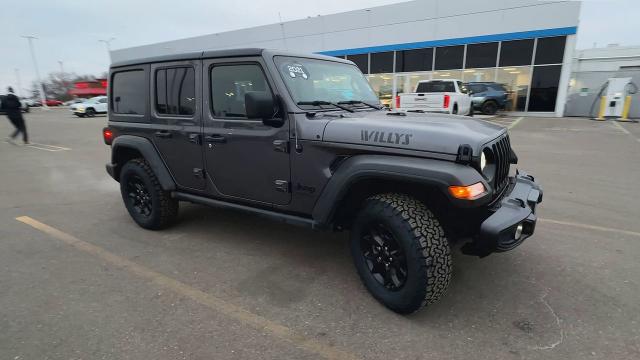 Used 2021 Jeep Wrangler Unlimited Willys with VIN 1C4HJXDG8MW740818 for sale in Saint Cloud, Minnesota