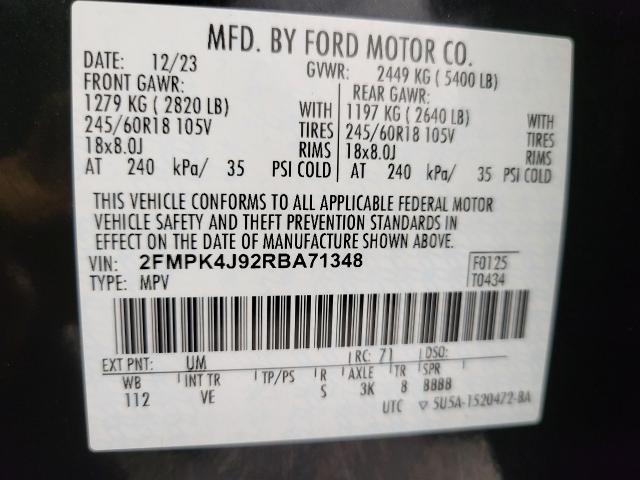 2024 Ford Edge Vehicle Photo in Oshkosh, WI 54901