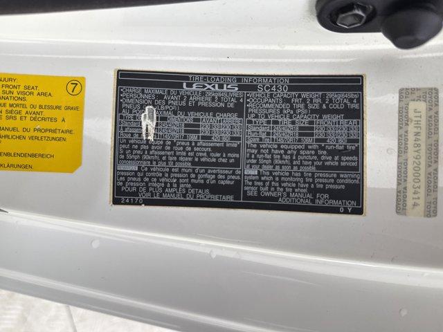 2002 Lexus SC 430 Vehicle Photo in Charlotte, NC 28273