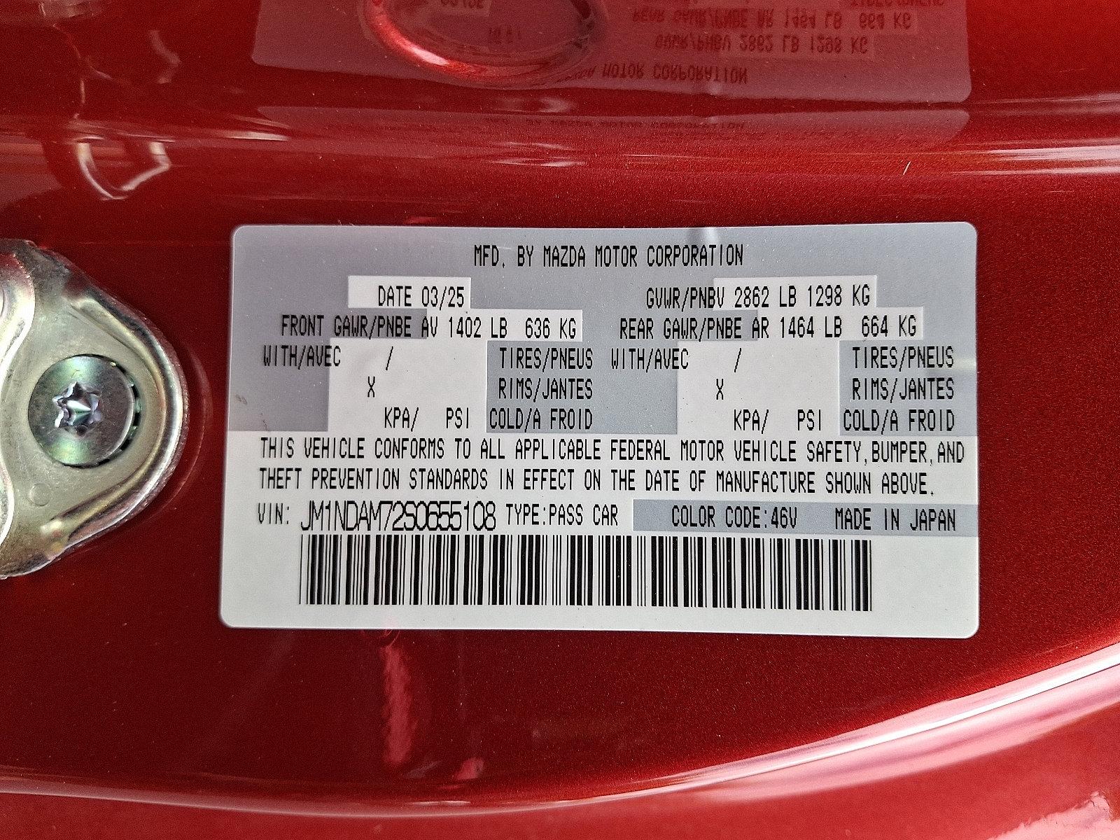 2025 Mazda MX-5 Miata RF Vehicle Photo in Harrisburg, PA 17111
