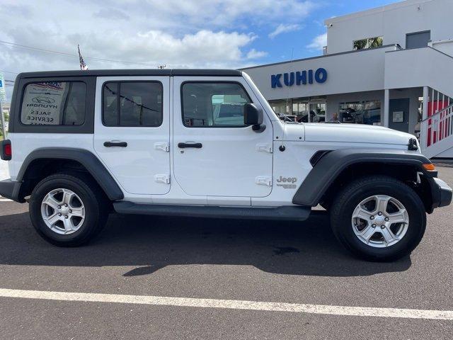 Used 2020 Jeep Wrangler Unlimited Sport S with VIN 1C4HJXDN7LW198138 for sale in Lihue, HI