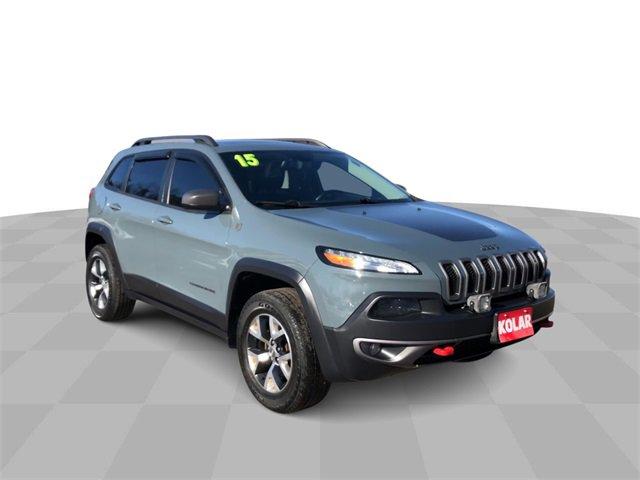 Used 2015 Jeep Cherokee Trailhawk with VIN 1C4PJMBS2FW599278 for sale in Hermantown, Minnesota