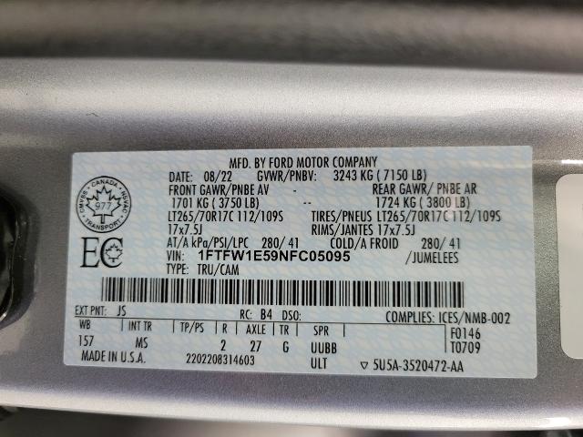 2022 Ford F-150 Vehicle Photo in Oshkosh, WI 54901