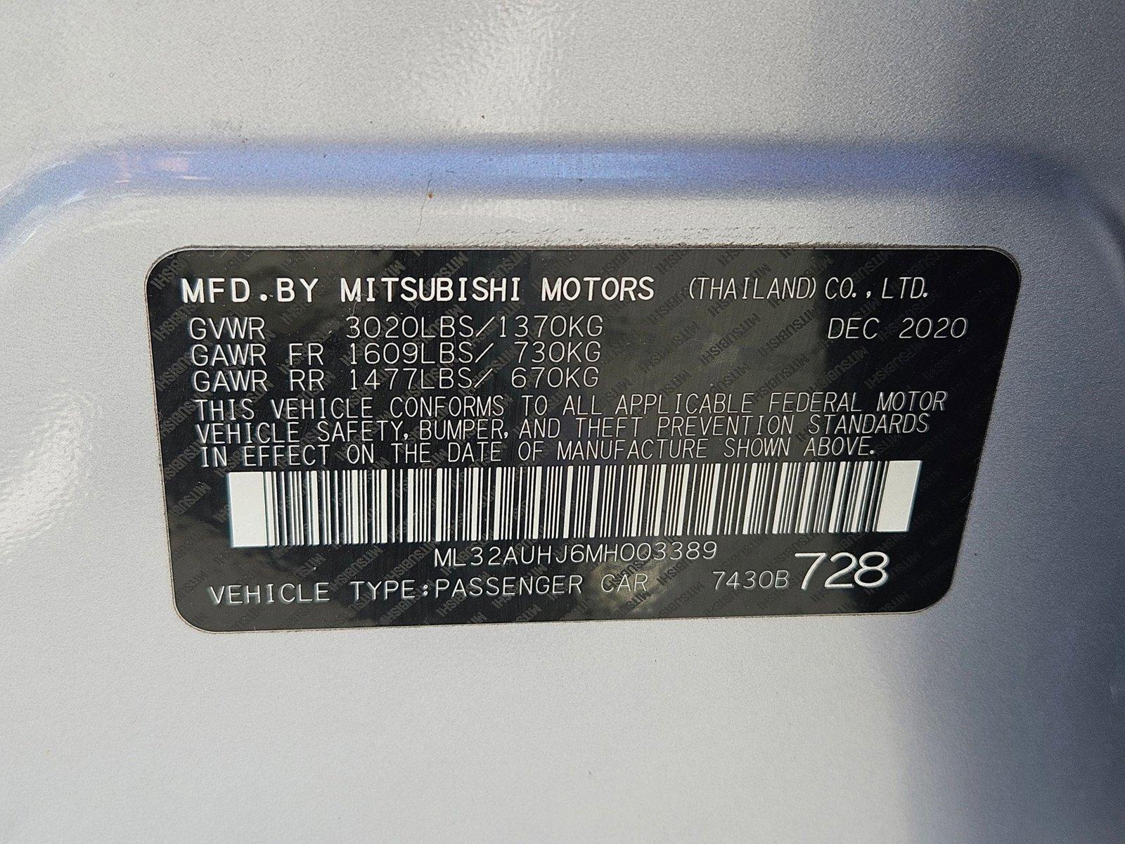 2021 Mitsubishi Mirage Vehicle Photo in HENDERSON, NV 89014-6702