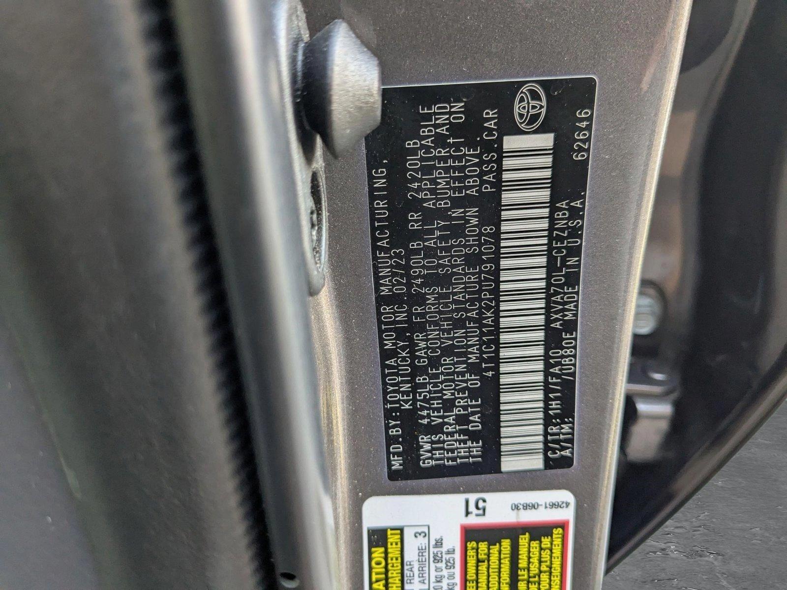 2023 Toyota Camry Vehicle Photo in MIAMI, FL 33134-2699