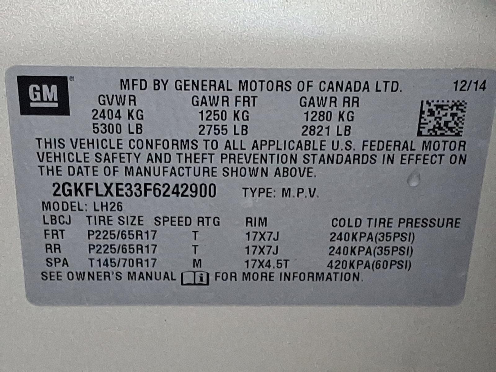 2015 GMC Terrain Vehicle Photo in BETHLEHEM, PA 18017