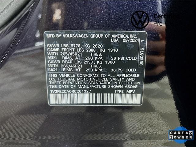 2024 Volkswagen Atlas Cross Sport Vehicle Photo in Puyallup, WA 98371