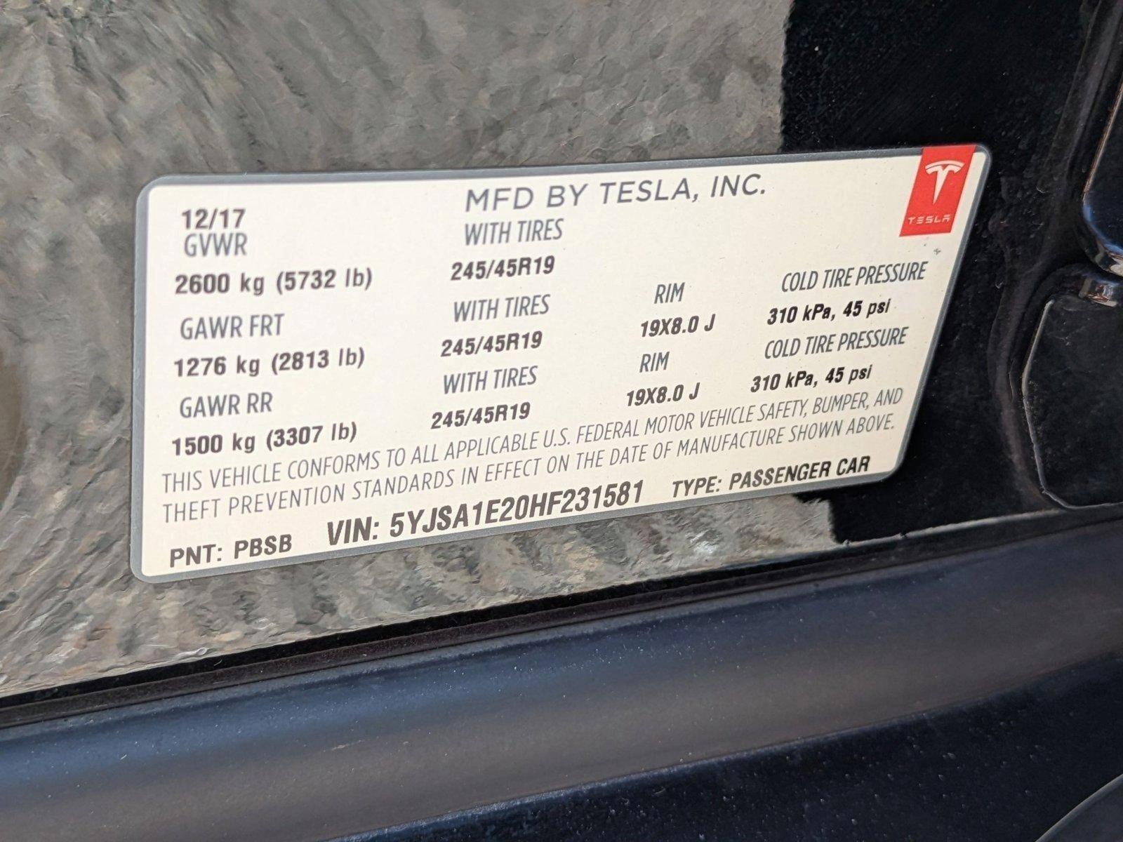 2017 Tesla Model S Vehicle Photo in Sarasota, FL 34231