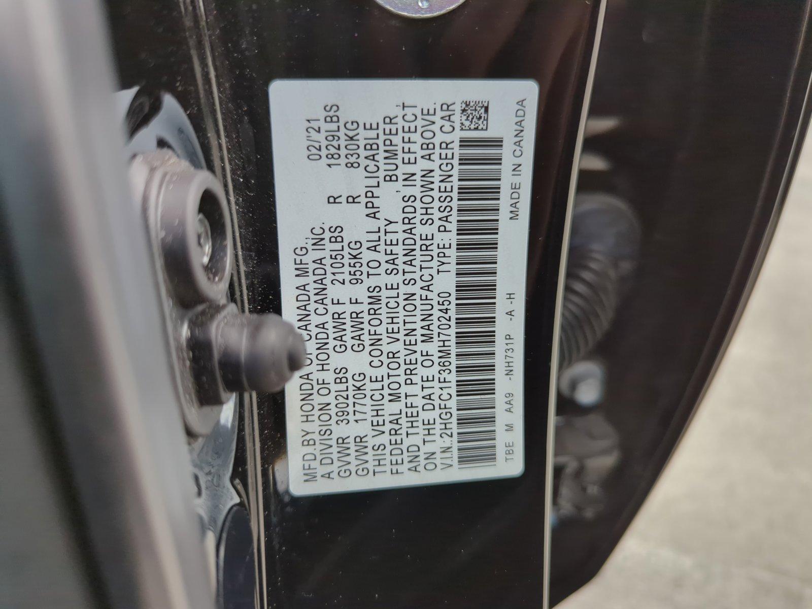 2021 Honda Civic Sedan Vehicle Photo in Margate, FL 33063