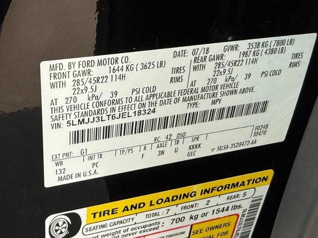 2018 Lincoln Navigator L Vehicle Photo in MADISON, WI 53713-3220
