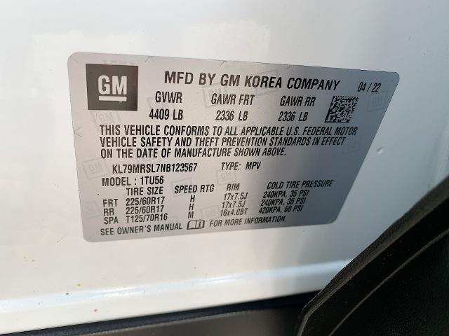 2022 Chevrolet Trailblazer Vehicle Photo in MOON TOWNSHIP, PA 15108-2571
