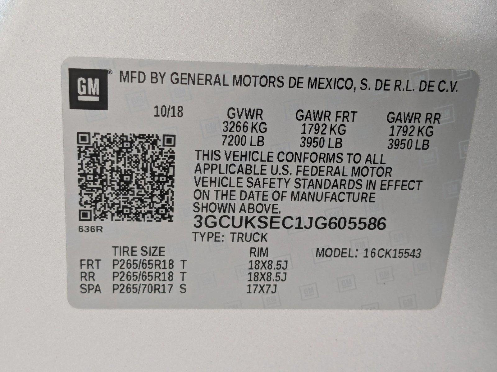 2018 Chevrolet Silverado 1500 Vehicle Photo in SPOKANE, WA 99212-2978