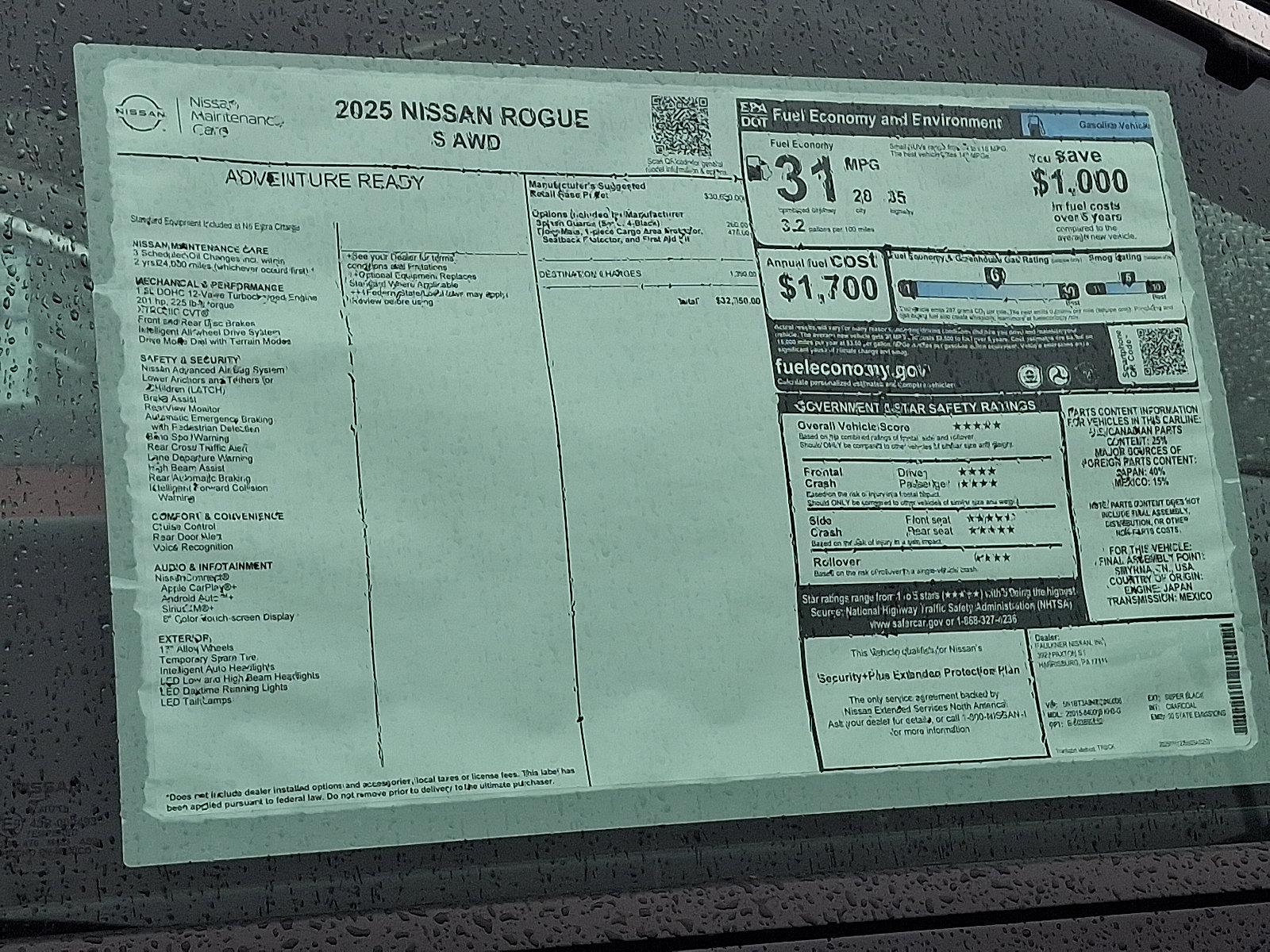 2025 Nissan Rogue Vehicle Photo in Harrisburg, PA 17111-1033