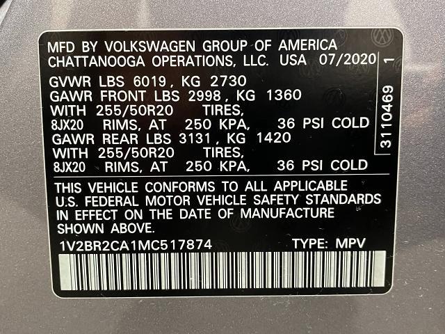 2021 Volkswagen Atlas Vehicle Photo in Appleton, WI 54913