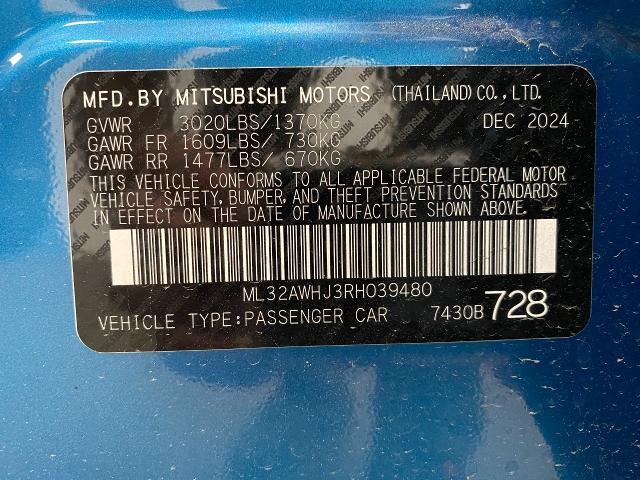 2024 Mitsubishi Mirage Vehicle Photo in Appleton, WI 54913