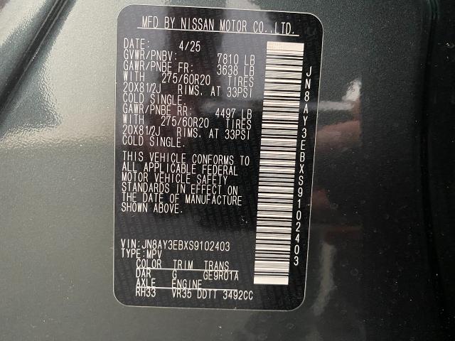 2025 Nissan Armada Vehicle Photo in Appleton, WI 54913